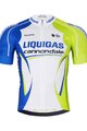 BONAVELO κοντομάνικες φανέλα - LIQUIGAS CANNONDALE - μπλε/πράσινο/λευκό