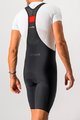 CASTELLI κοντά παντελόνια με τιράντες - NANO FLEX PRO RACE - μαύρο