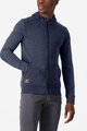 CASTELLI φούτερ - MILANO 2 FULL ZIP FLEECE - μπλε