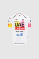 PISSEI κοντομάνικες φανέλα - UAE TEAM EMIRATES REPLICA - GIRO + TOUR 24 JR - λευκό/ροζ/κίτρινο