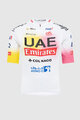 PISSEI κοντομάνικες φανέλα - UAE TEAM EMIRATES REPLICA - GIRO + TOUR 24 - λευκό/ροζ/κίτρινο